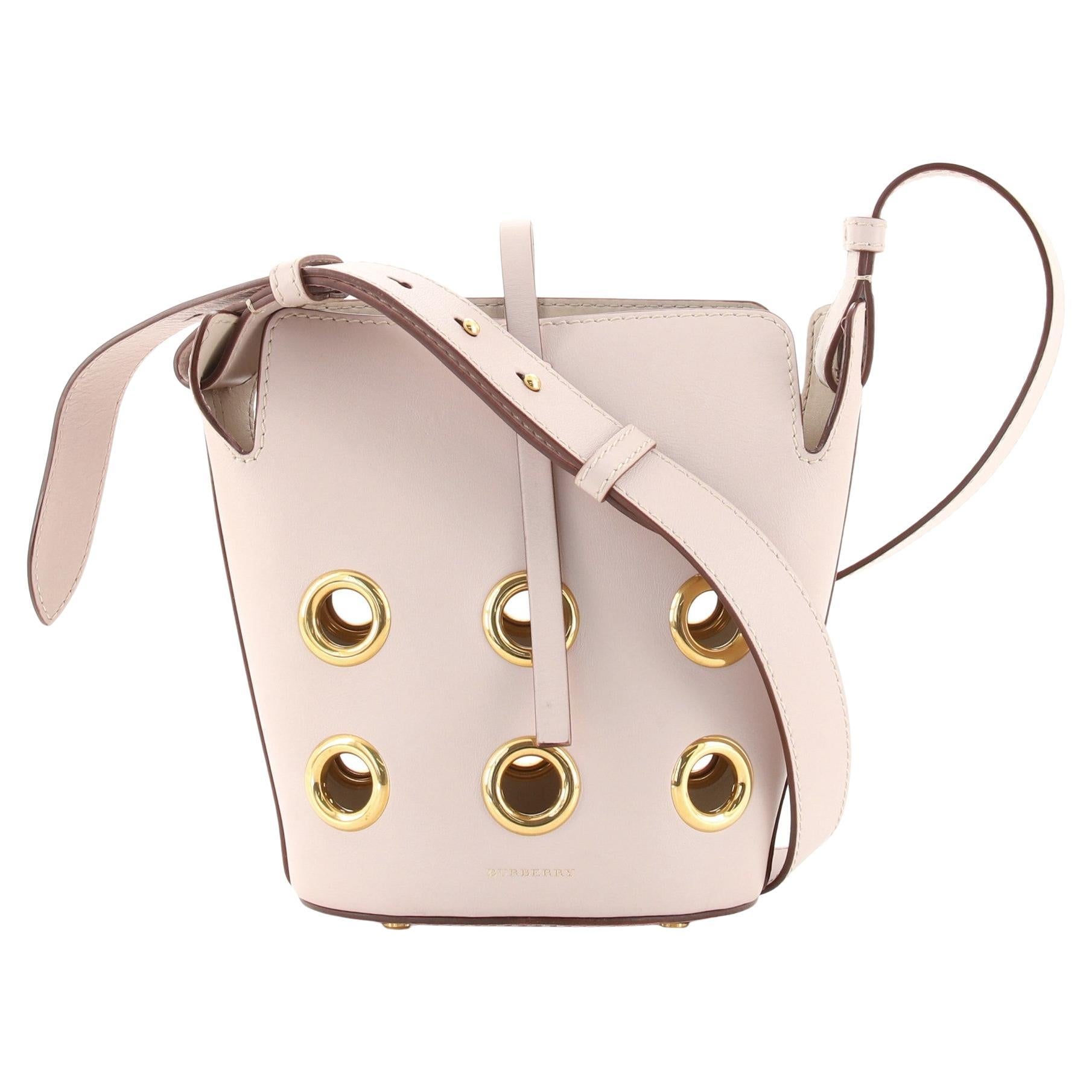 Burberry Multicolor TBPrint Nylon and Leather Camera Bag For Sale at