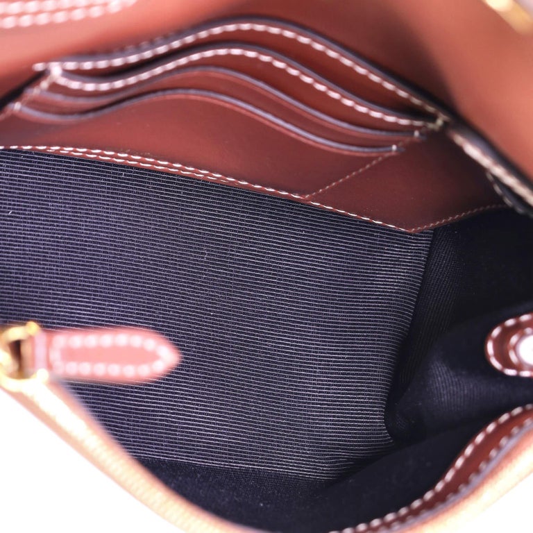 Burberry Hackberry Shoulder Bag Canvas with Leather Small For Sale at 1stDibs