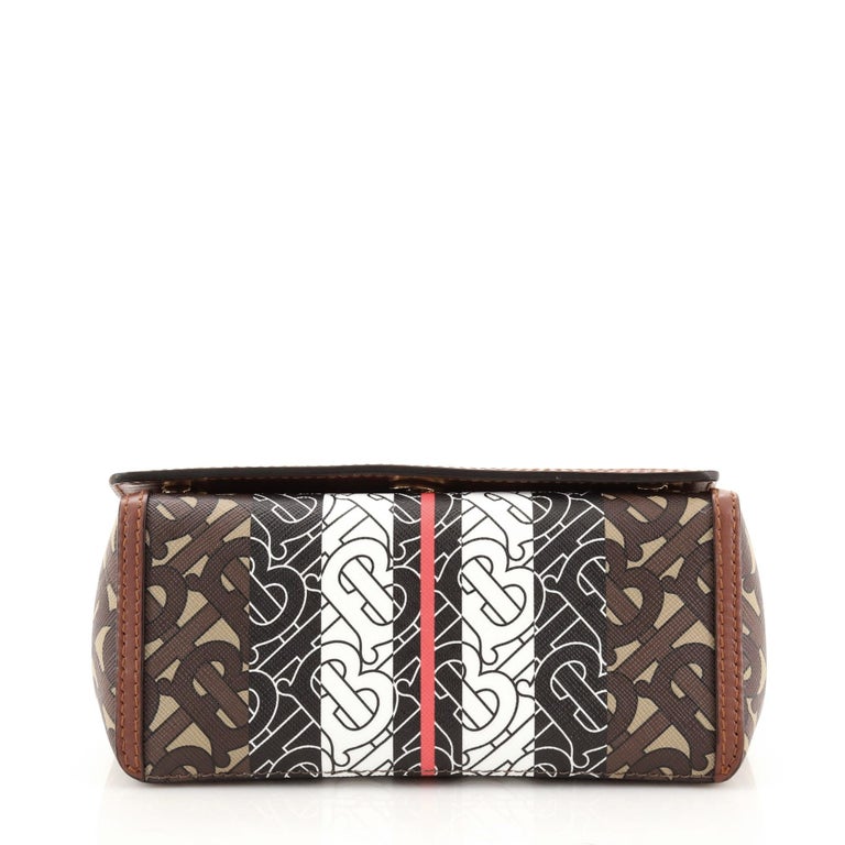 Burberry Hackberry Shoulder Bag Monogram ECanvas Small at 1stDibs