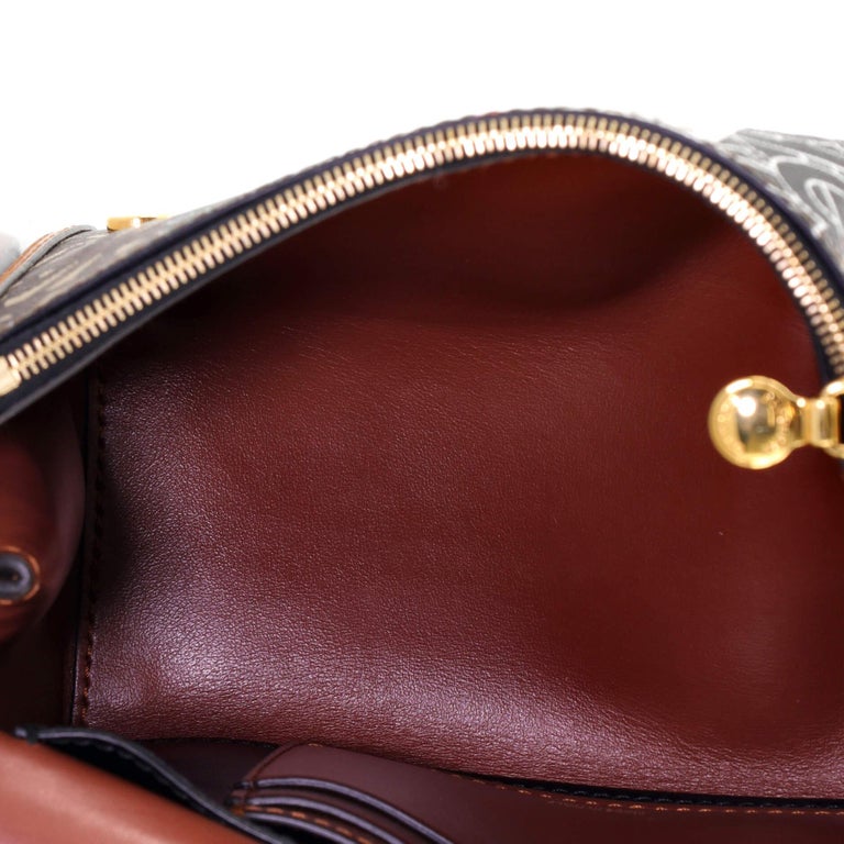 Burberry Hackberry Shoulder Bag Monogram ECanvas Small at 1stDibs