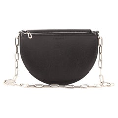 Burberry Half Moon Chain Bag Leather Small