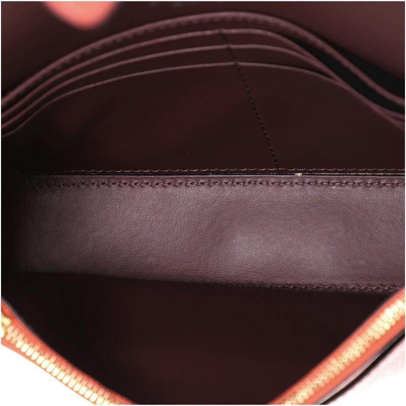Orange Burberry Hampshire Shoulder Bag Leather Small
