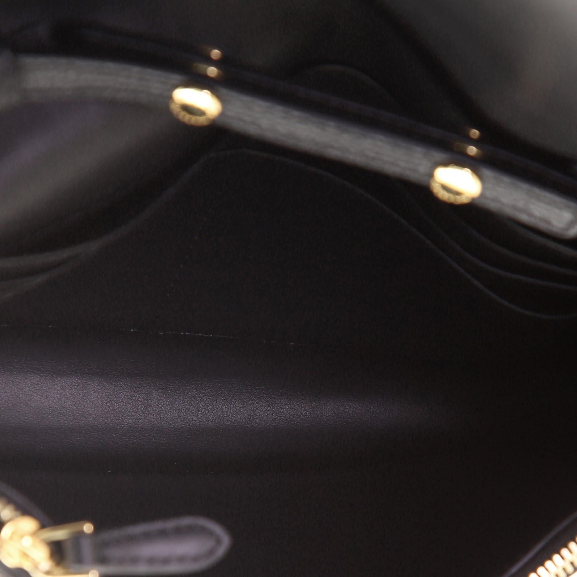 Burberry Hampshire Brieftasche auf Kette aus Leder und kariertem Segeltuch für Damen oder Herren
