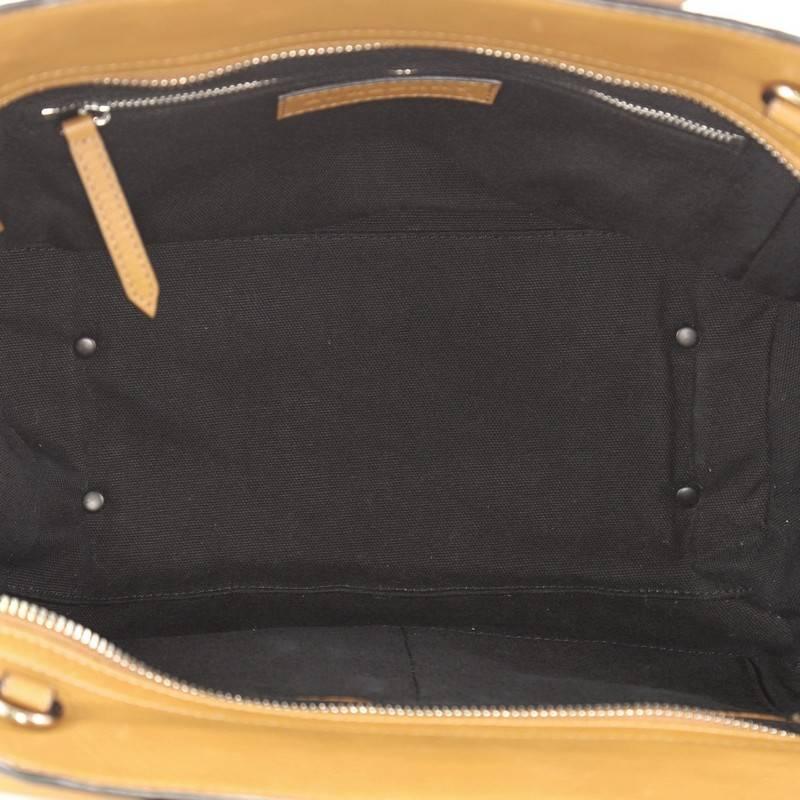 Burberry Harcourt Convertible Satchel Leather and Mega Check Canvas Medium 2