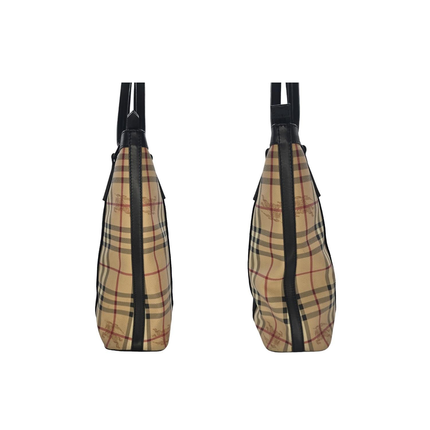 Women's or Men's Burberry Haymarket Check Coated Canvas Tote