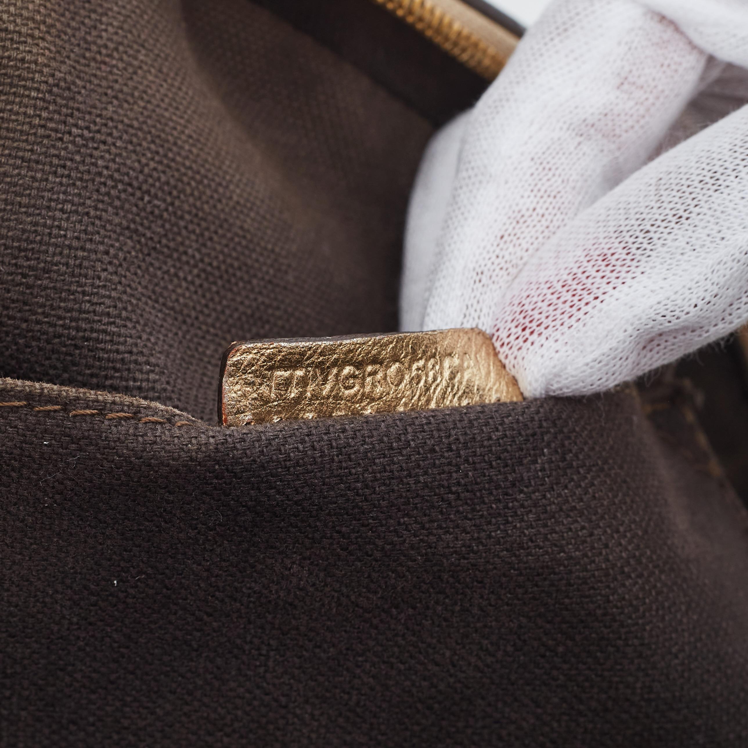Burberry Haymarket Check Metallic Handle Thornley Bowling Bag 5