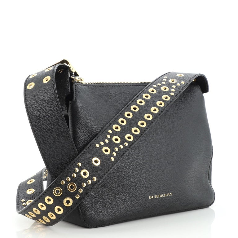 Burberry Helmsley Crossbody Bag Leather with Eyelet Detail Small at 1stDibs