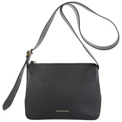 BURBERRY Soft Grain Calfskin House Check Small Helmsley Crossbody