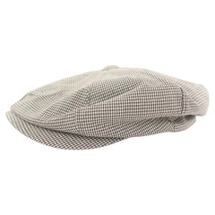 Burberry Herringbone Cabby Gatsby Drivers Cap Hat 3bur119 