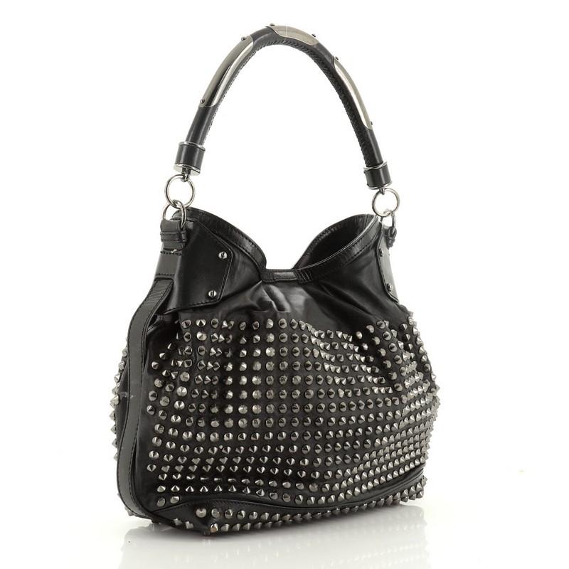 Burberry Hobo Studded Leather Medium at 1stDibs