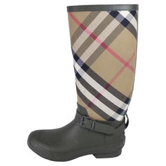 Burberry Holloway Karierte Regenstiefel Größe EU 41