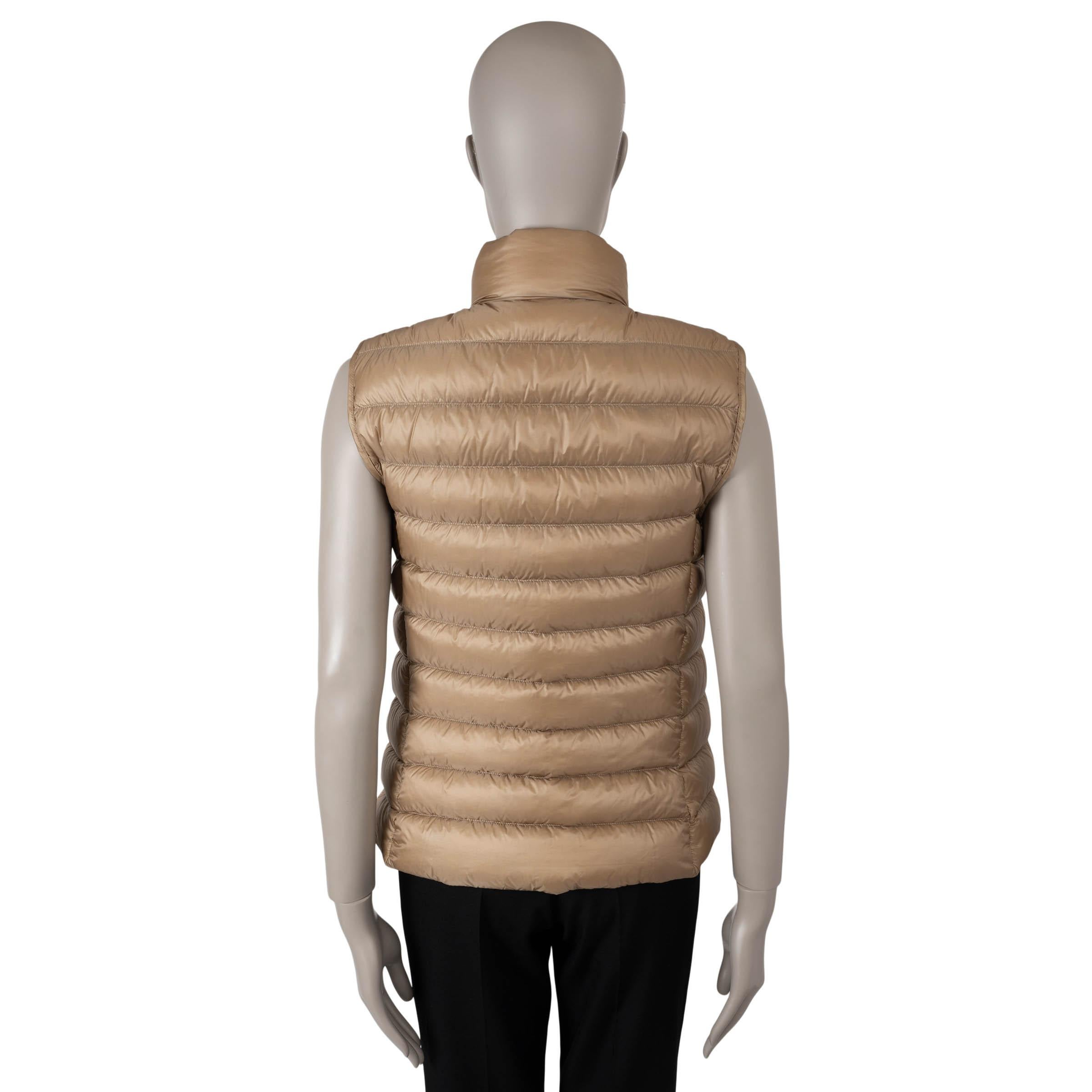 Marrone BURBERRY Gilet in poliestere marrone miele 2020 Sutherland PUFFER Giacca SP S in vendita