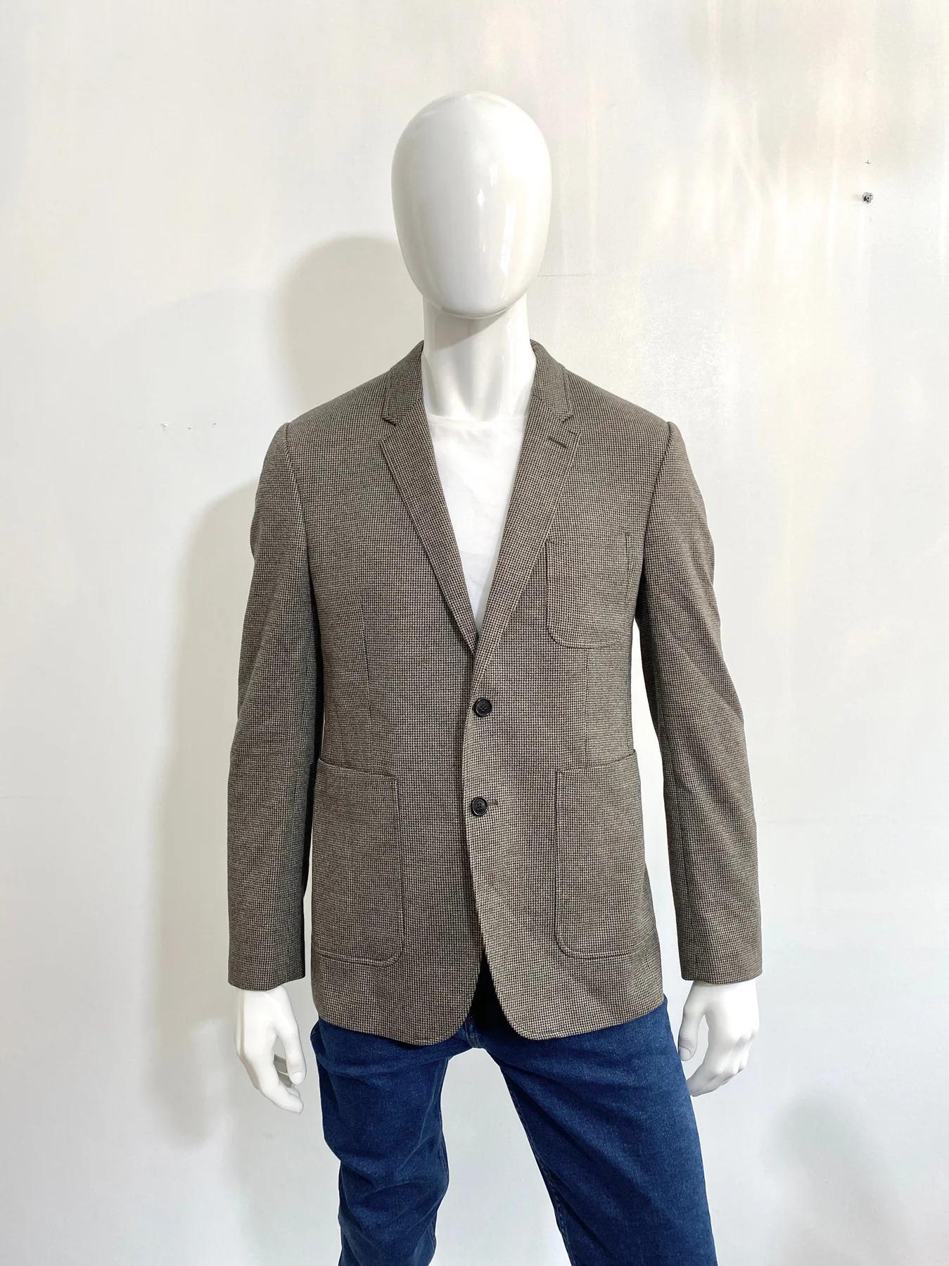 Gray Burberry Houndstooth Jacket For Sale