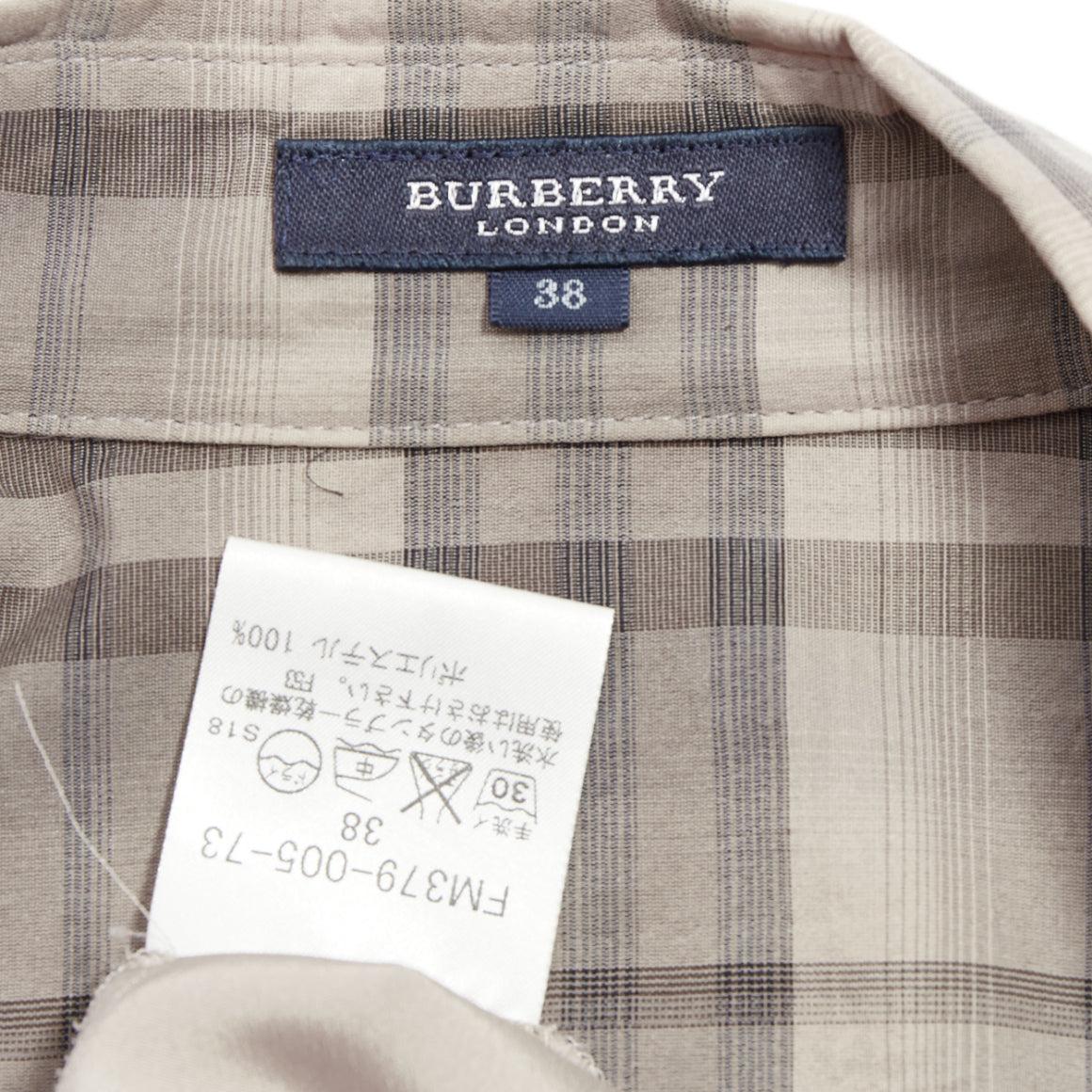 Burberry House Check beige in cotone e pelle di mucca con cintura IT38 XS in vendita 3