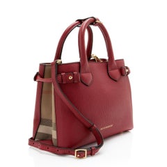 Petit sac fourre-tout en cuir à motif « House Check » de Burberry