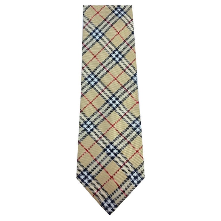 Cravate à carreaux Burberry House En vente sur 1stDibs