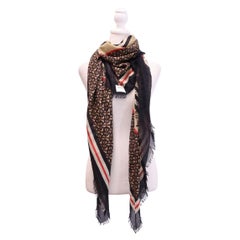 Sciarpa quadrata Burberry Icon Stripe Monogram Print