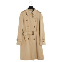 Burberry Imper Kensington FR36 Beige Gabardine Heritage Trench Coat UK8 US6