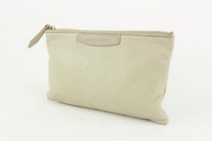 Burberry Ivory Check Embossed Toiletry Cosmetic Pouch 1220b46