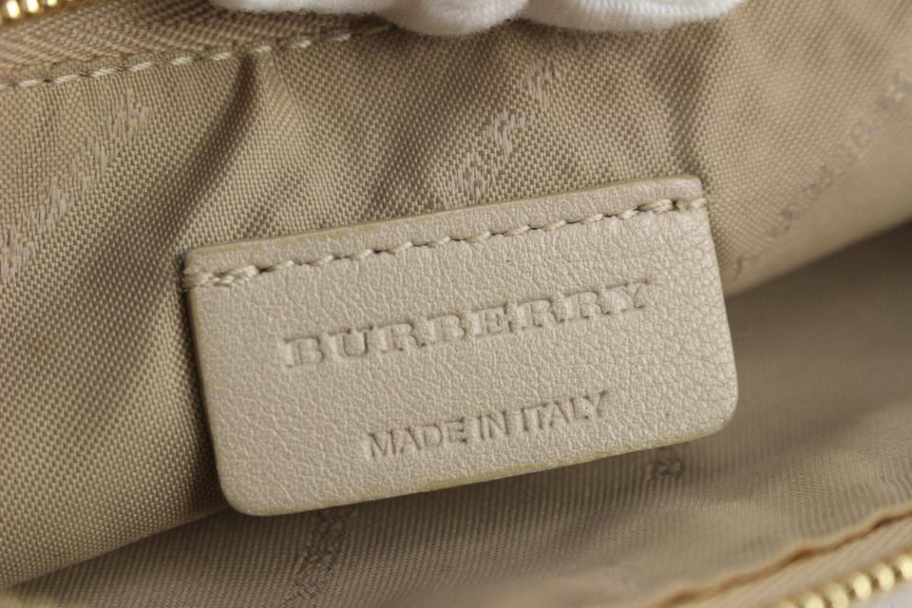 Neceser de aseo con estampado de cuadros marfil de Burberry 1220b46 Beige en venta