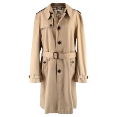 Used Burberry Kensington Heritage Beige Cotton Long Trench Coat