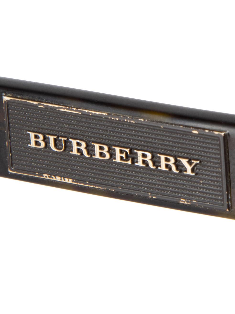 Burberry Khaki Tortoiseshell Sunglasses For Sale 1