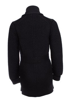 Burberry, Knitted black coat