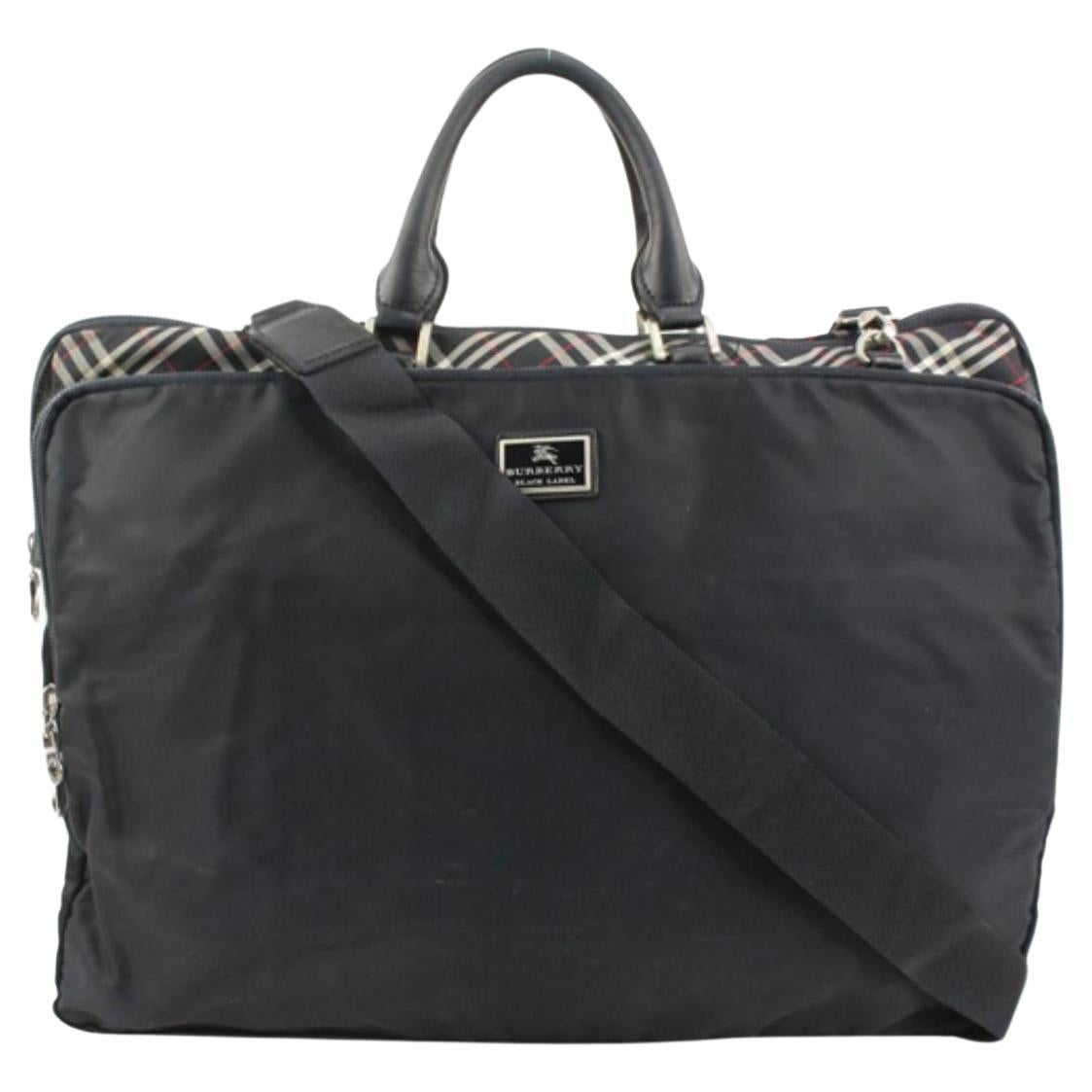 Burberry Large Black Nova Check 2way Tote Bag 69b23s For Sale