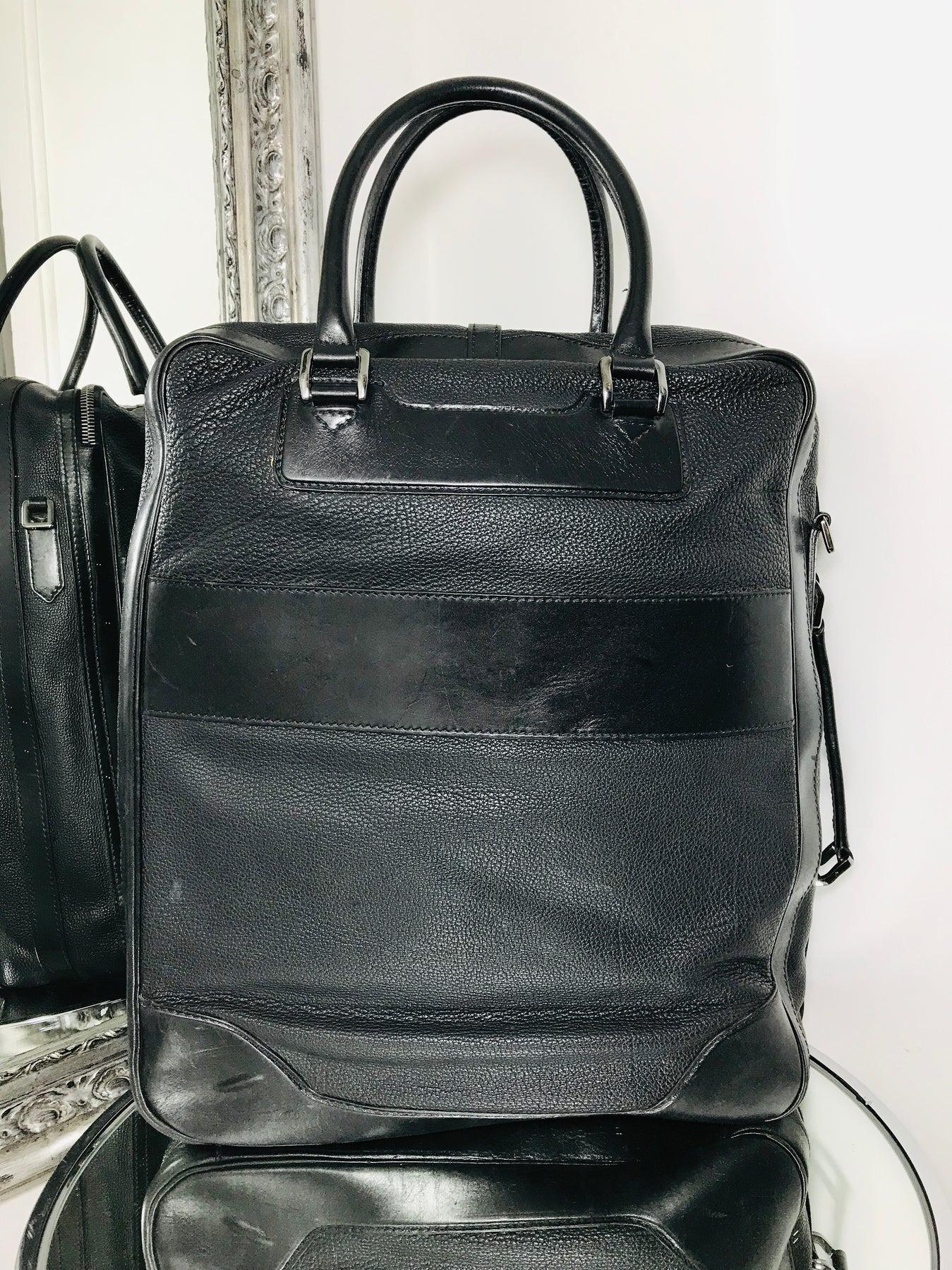 Burberry Large Leather Travel Bag In Good Condition For Sale In London, GB