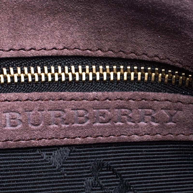 Burberry Lavender Pebbled Leather Madison Shoulder Bag In Good Condition In Dubai, Al Qouz 2