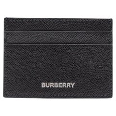 Burberry Leather Cardholder Wallet in Black