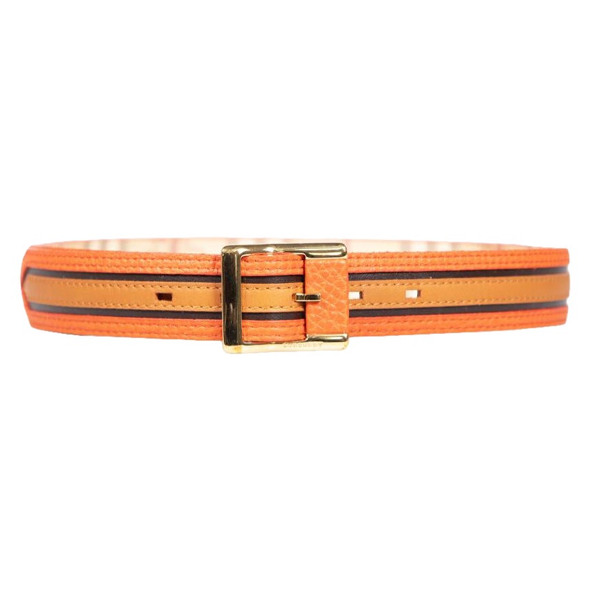 Burberry Leather Check Reversible Belt