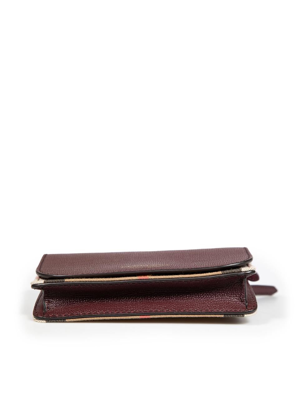 Women's Burberry Leather Hampshire House Check Derby Bag