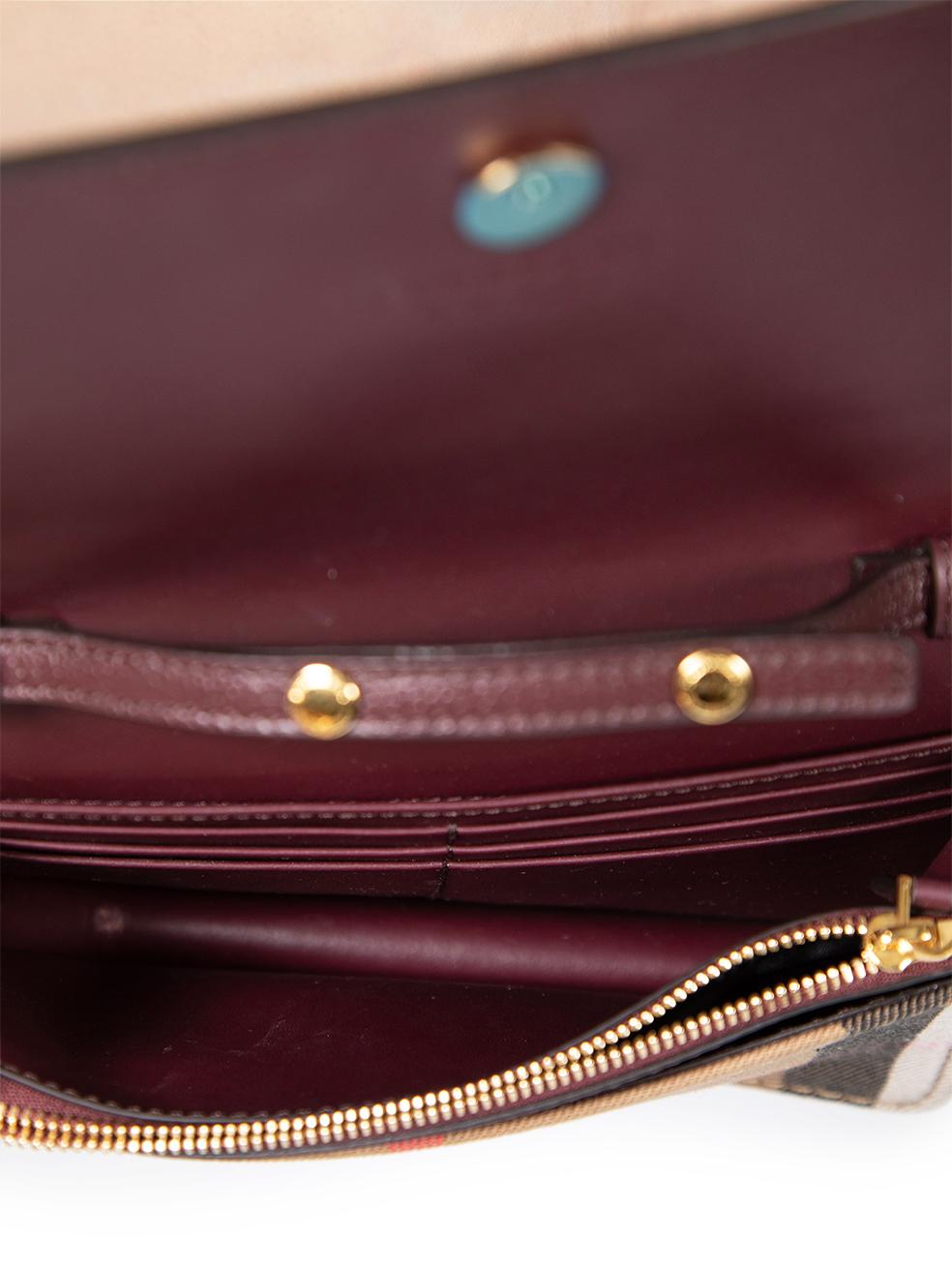 Burberry Leather Hampshire House Check Derby Bag 1