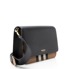 Sac à bandoulière Burberry Leather House Check Mackford