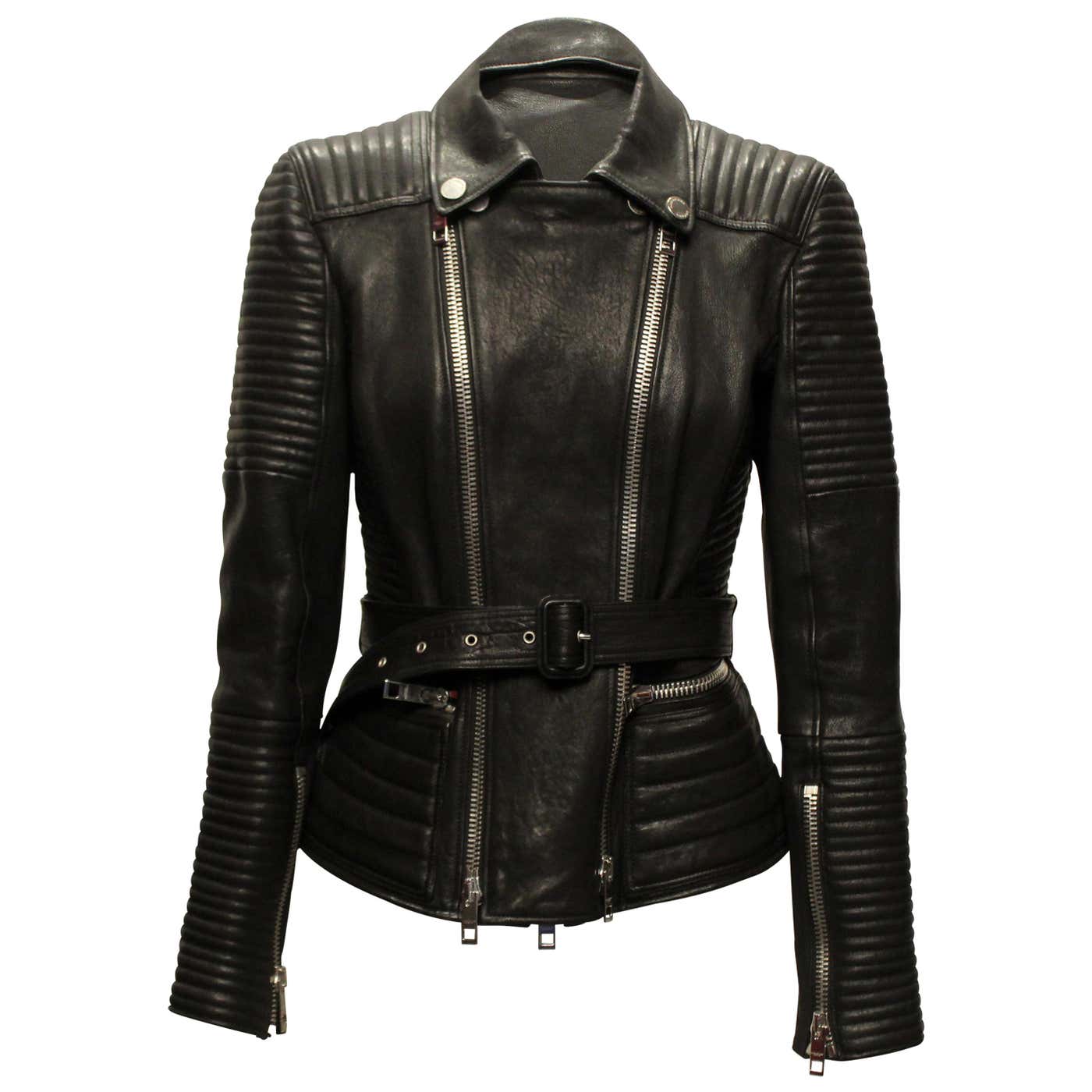 Burberry Leather Jacket For Sale at 1stDibs | burberry womens leather ...