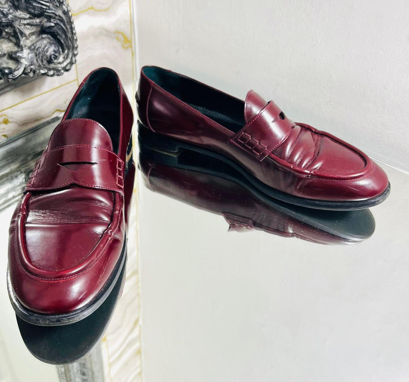 Burberry Leather Loafers In Good Condition For Sale In London, GB