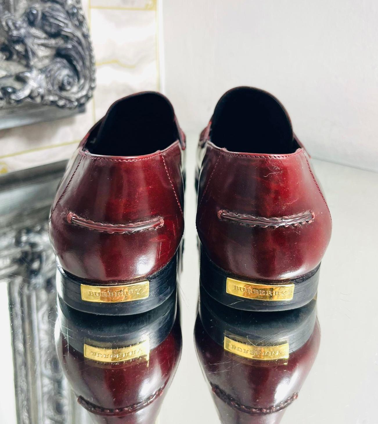 Burberry Leather Loafers For Sale 1