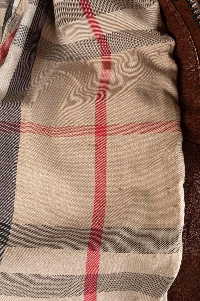 Burberry Leather Men Jacket London, Size 52R(L) S448 at 1stDibs