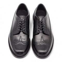 Burberry Leather Wingtip Brogues Shoes Black