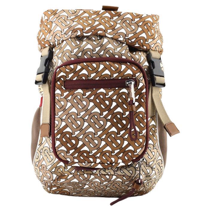 Burberry Greenford Graffiti Crossbody Bag Smoked Check Coated Canvas at