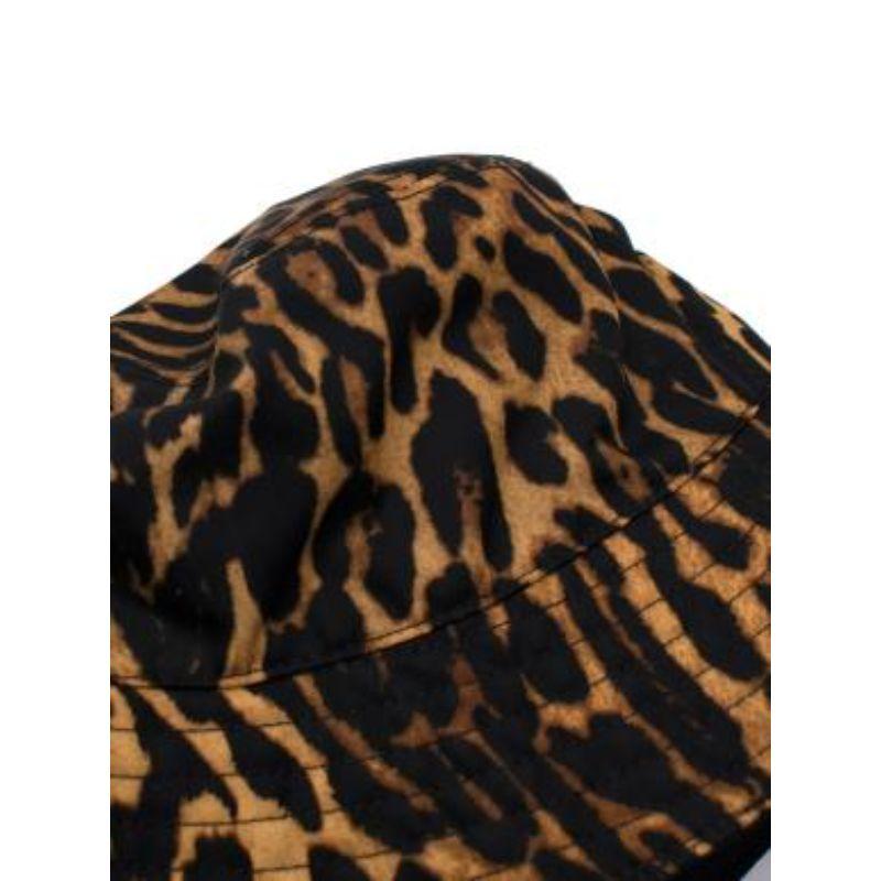 Burberry Leopard Print Bucket Hat For Sale 3
