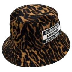 Burberry Leopard Print Bucket Hat
