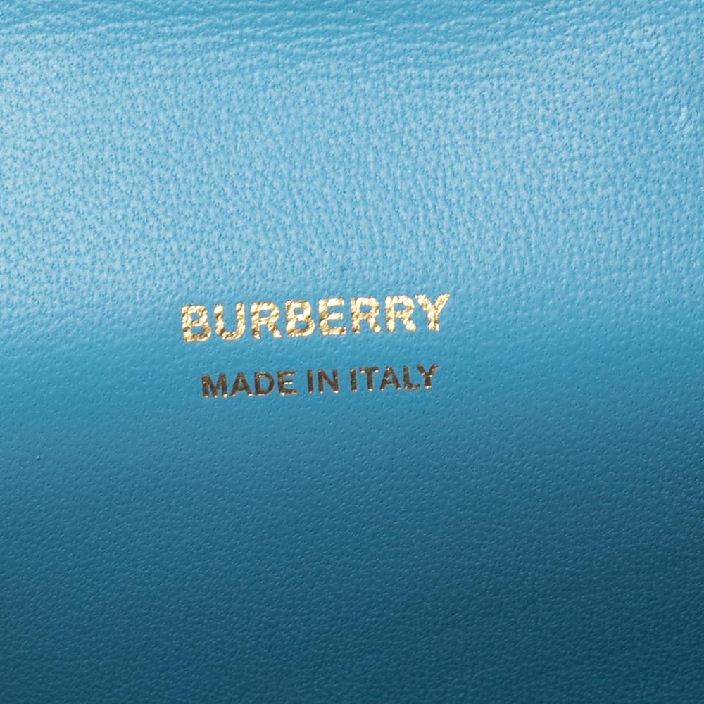 Burberry Light Blue Leather Micro Olympia Bag 3