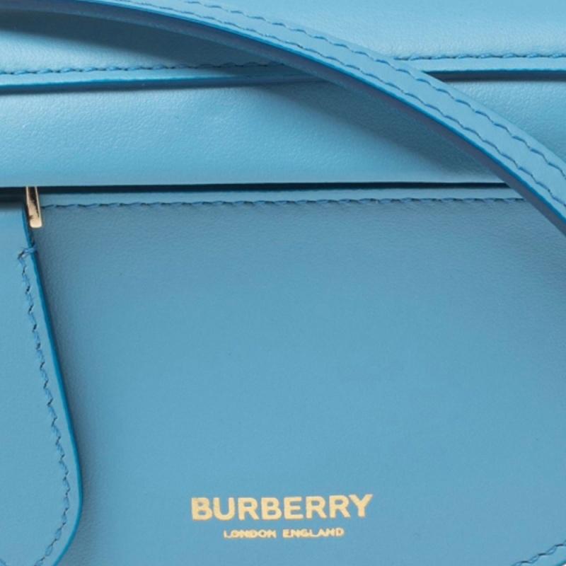 Burberry Light Blue Leather Micro Olympia Bag 1