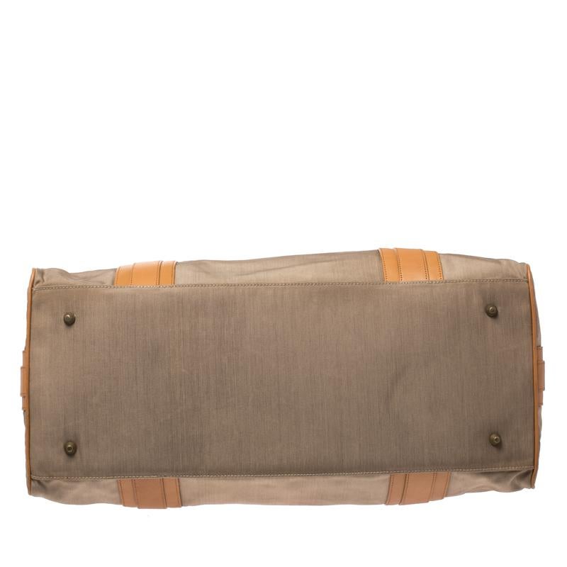 canvas leather duffle bag