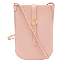 Burberry Light Leather Anne Phone Crossbody Bag