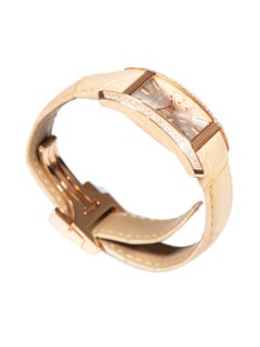 Burberry Limited Edition Beige Alligator BU1119 The Pioneer 18K Rose Gold Plated