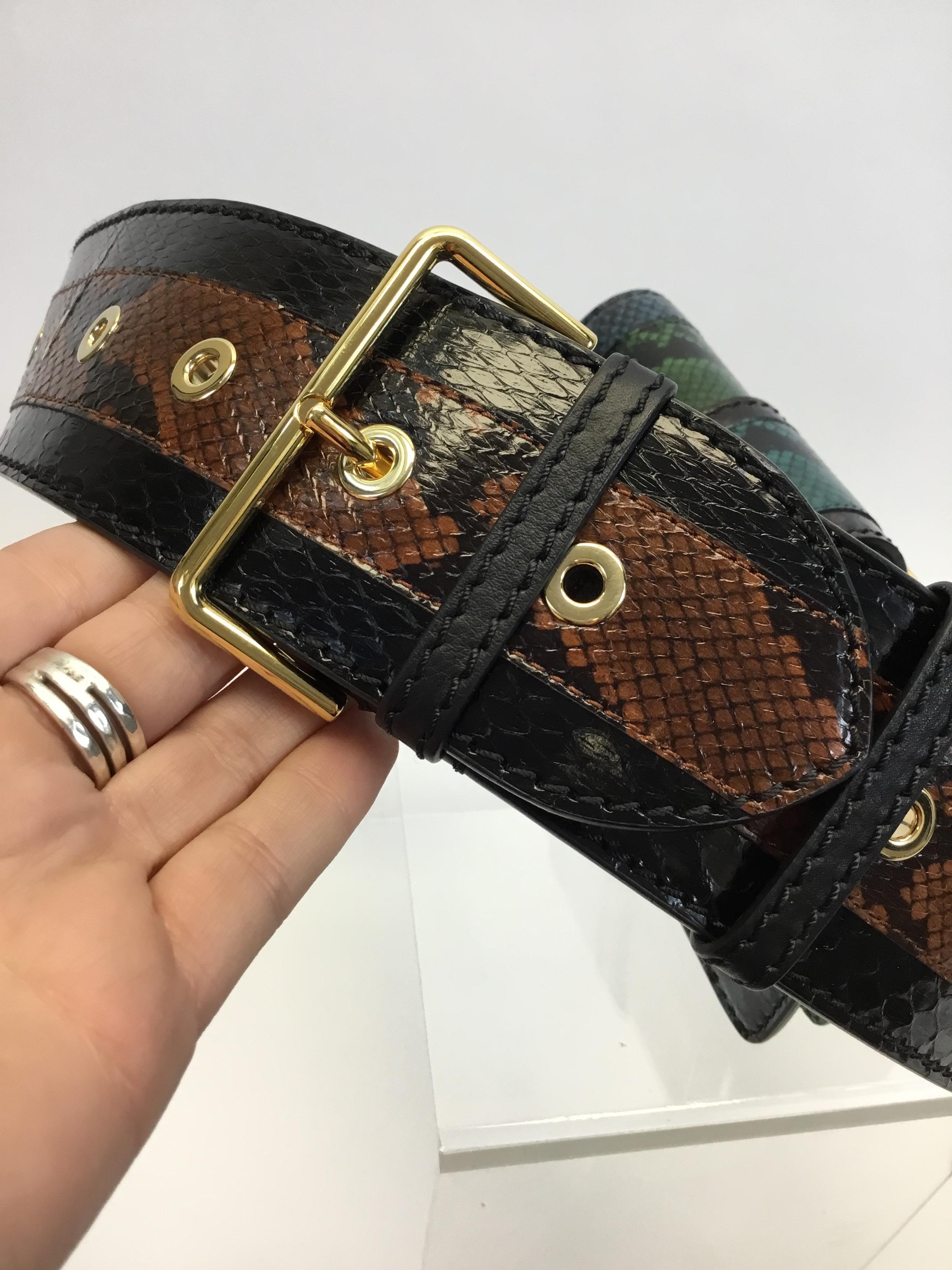 Burberry Limited Edition Snakeskin Bag with Two Straps NWT In New Condition For Sale In Narberth, PA