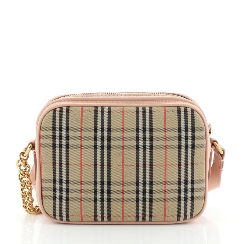 burberry check link camera bag